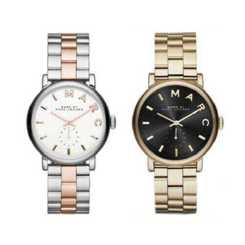 Marc Jacobs Baker White Dial Two Tone Steel Strap Watch for Women - MBM3312 Buy Now By Marc Jacobs