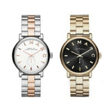 Marc Jacobs Baker White Dial Two Tone Steel Strap Watch for Women - MBM3312 Buy Now By Marc Jacobs