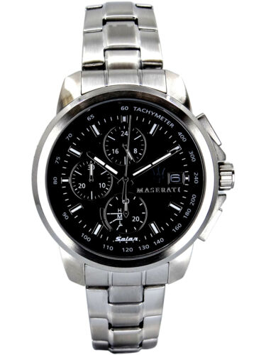 Maserati Successo Solar Edition Black Dial Silver Steel Strap Watch For Men - R8873645003 Buy Now By Maserati