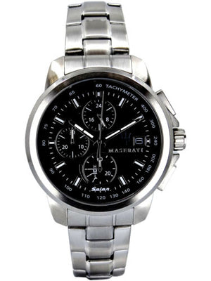 Maserati Successo Solar Edition Black Dial Silver Steel Strap Watch For Men - R8873645003 Buy Now By Maserati
