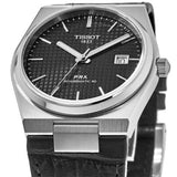 Tissot PRX Powermatic 80 Black Dial Black Leather Strap Watch for Men - T137.407.16.051.00 Buy Now By Tissot