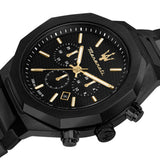 Maserati Stile Chronograph Black Dial Black Steel Strap Watch For Men - R8873642005 Buy Now By Maserati