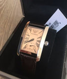 Emporio Armani Classic Beige Dial Brown Leather Strap Watch For Women - AR0155 Buy Now By Emporio Armani