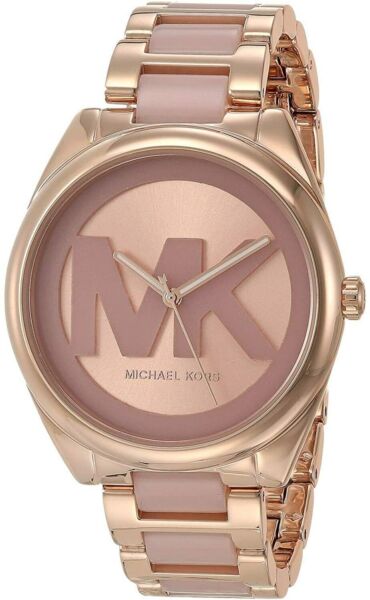 Michael Kors Janelle Three Hand Rose Gold Dial Two Tone Steel Strap Watch For Women - MK7135 Buy Now By Michael Kors