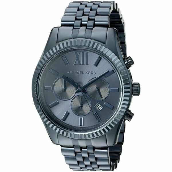 Michael Kors Lexington Chronograph Blue Dial Blue Steel Strap Watch for Men - MK8480 Buy Now By Michael Kors