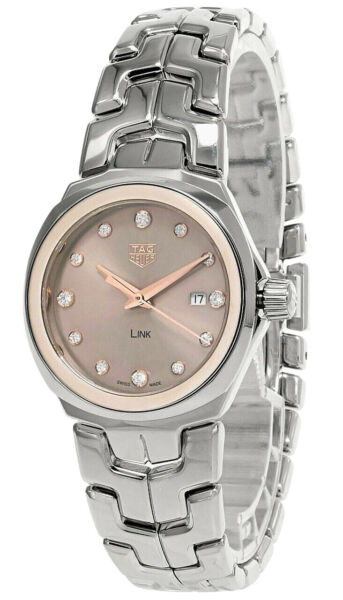 Tag Heuer Link Quartz Brown Dial Silver Steel Strap Watch for Women - WBC131E.BA0649 Buy Now By Tag Heuer