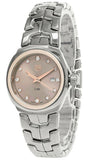 Tag Heuer Link Quartz Brown Dial Silver Steel Strap Watch for Women - WBC131E.BA0649 Buy Now By Tag Heuer