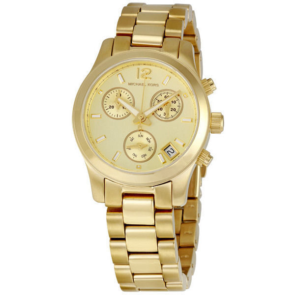 Michael Kors Runway Gold Dial Gold Steel Strap Watch for Women - MK5384 Buy Now By Michael Kors
