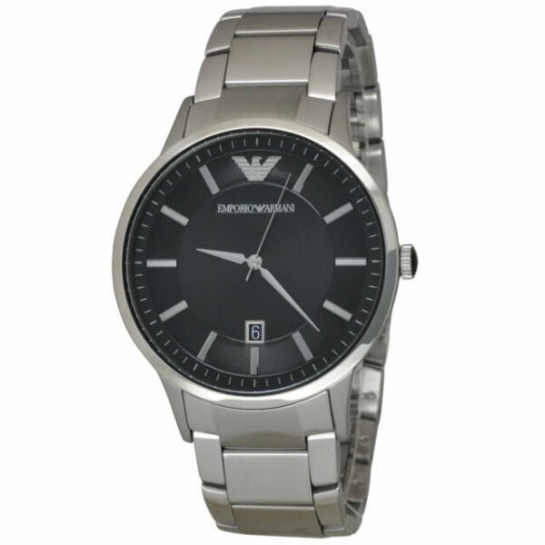 Emporio Armani Sportivo Black Dial Silver Stainless Steel Watch For Men - AR2457 Buy Now By Emporio Armani
