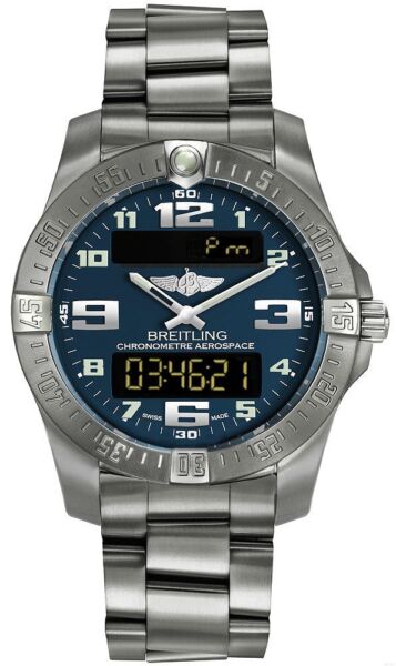 Breitling Aerospace Evo Blue Dial Silver Steel Strap Watch for Men - E79363101C1E1 Buy Now By Breitling