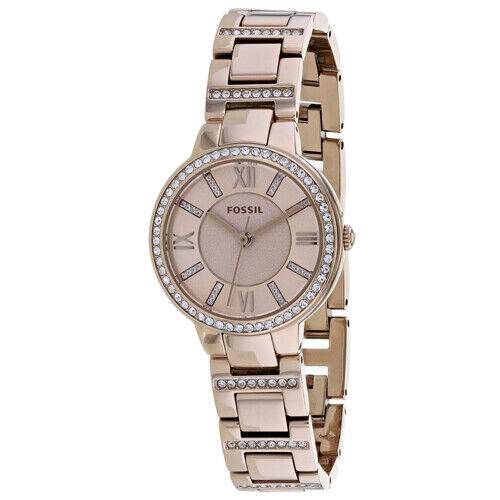 Fossil Virginia Pink Dial Pink Steel Strap Watch for Women - ES4482 Buy Now By Fossil