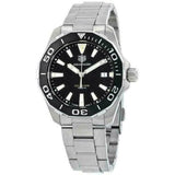 Tag Heuer Aquaracer Black Dial Silver Steel Strap Watch for Men - WAY111A.BA0928 Buy Now By Tag Heuer