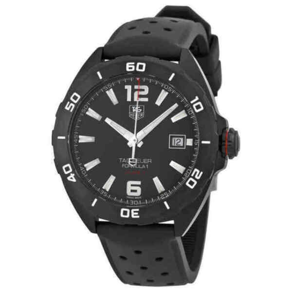 Tag Heuer Formula 1 Automatic Black Dial Black Rubber Strap Watch for Men - WAZ2115.FT8023 Buy Now By Tag Heuer
