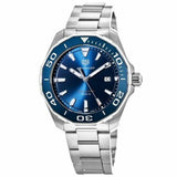 Tag Heuer Aquaracer Blue Dial Silver Steel Strap Watch for Men - WAY101C.BA0746 Buy Now By Tag Heuer