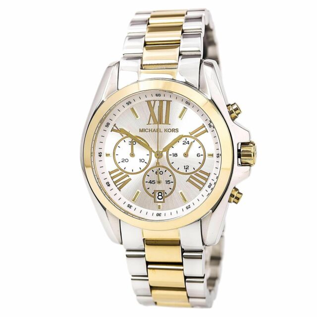 Michael Kors Bradshaw Silver Dial Two Tone Steel Strap Watch for Women - MK5627 Buy Now By Michael Kors