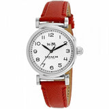 Coach Madison White Dial Red Leather Strap Watch for Women - 14502407 Buy Now By Coach