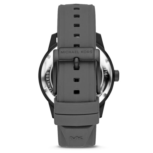 Michael Kors Cunningham Multifunction Grey Dial Grey Rubber Strap Watch For Men - MK7164 Buy Now By Michael Kors