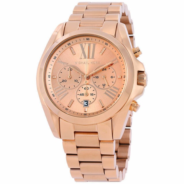 Michael Kors Bradshaw Rose Gold Dial Rose Gold Steel Strap Watch for Women - MK5503 Buy Now By Michael Kors