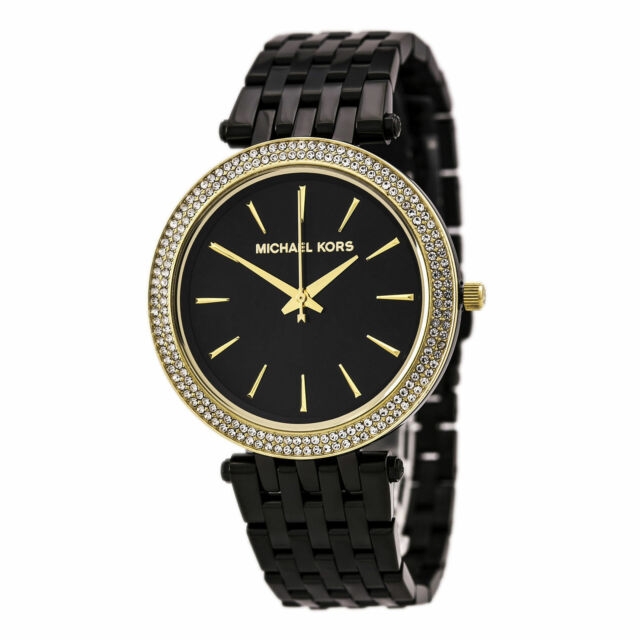 Michael Kors Darci Black Dial Black Steel Strap Watch for Women - MK3322 Buy Now By Michael Kors