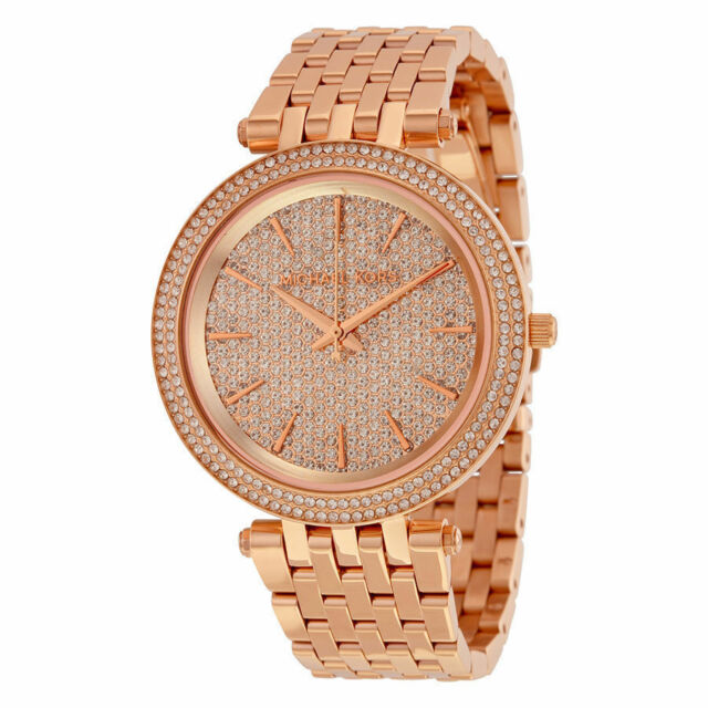 Michael Kors Darci Rose Gold Dial Rose Gold Steel Strap Watch for Women - MK3439 Buy Now By Michael Kors
