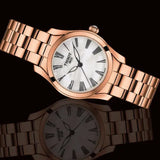 Tissot T Wave Mother of Pearl Dial Rose Gold Steel Strap Watch For Women - T112.210.33.113.00 Buy Now By Tissot
