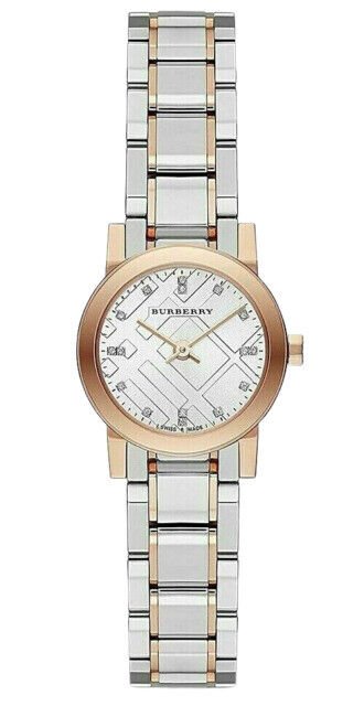 Burberry The City Silver Dial Two Tone Steel Strap Watch for Women - BU9214 Buy Now By Burberry