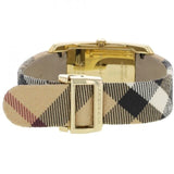 Burberry Pioneer Champagne Dial Haymarket Beige Leather Strap Watch for Women - BU9407 Buy Now By Burberry