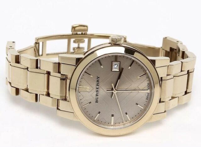 Burberry The City Gold Dial Gold Steel Strap Watch for Women - BU9134 Buy Now By Burberry