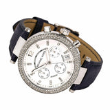 Michael Kors Parker White Dial Navy Blue Leather Strap Watch for Women - MK2293 Buy Now By Michael Kors