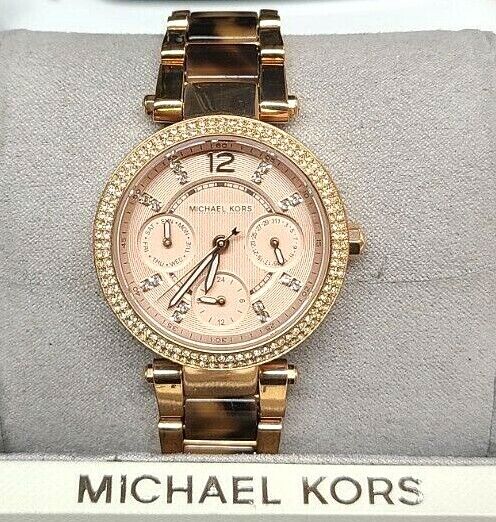 Michael Kors Parker Gold Dial Two Tone Steel Strap Watch for Women - MK5841 Buy Now By Michael Kors
