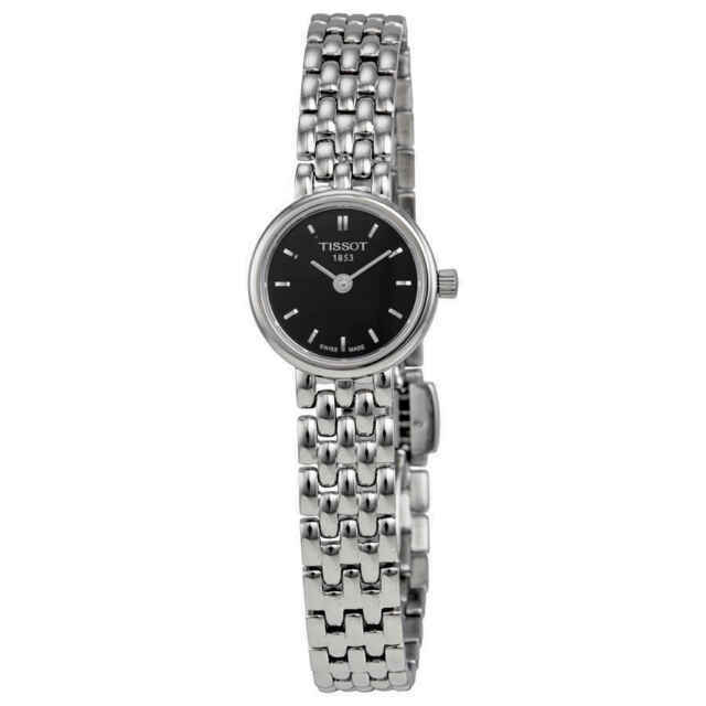 Tissot T Lady Lovely Black Dial Silver Steel Strap Watch For Women - T058.009.11.051.00 Buy Now By Tissot