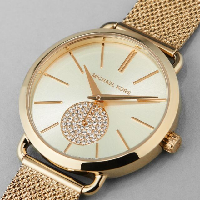 Michael Kors Portia Gold Dial Gold Mesh Bracelet Watch for Women - MK3844 Buy Now By Michael Kors