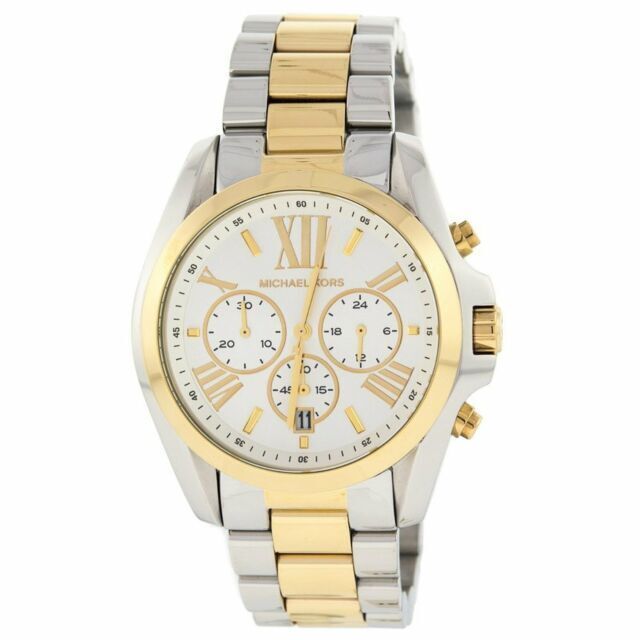 Michael Kors Bradshaw Silver Dial Two Tone Steel Strap Watch for Women - MK5627 Buy Now By Michael Kors