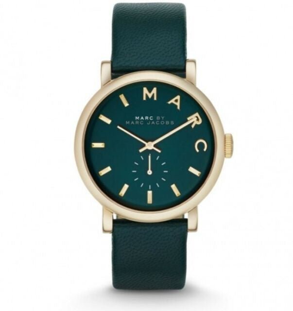 Marc Jacobs Baker Green Dial Green Leather Strap Watch for Women - MBM1268 Buy Now By Marc Jacobs