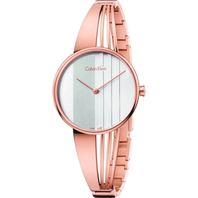 Calvin Klein Drift White Dial Rose Gold Steel Strap Watch for Women - K6S2N616 Buy Now By Calvin Klein