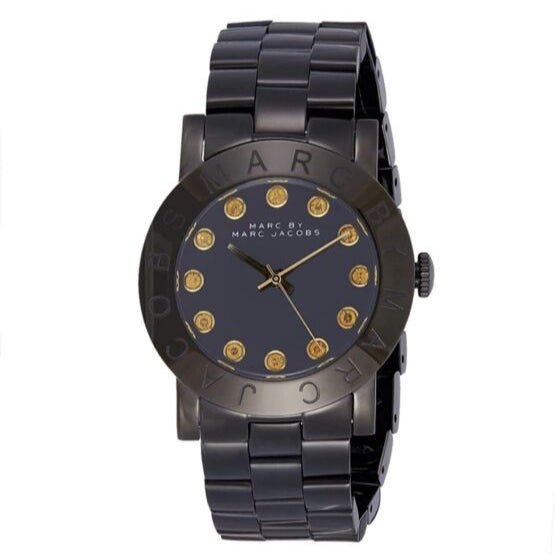 Marc Jacobs Amy Black Dial Black Steel Strap Watch for Women - MBM8595 Buy Now By Marc Jacobs