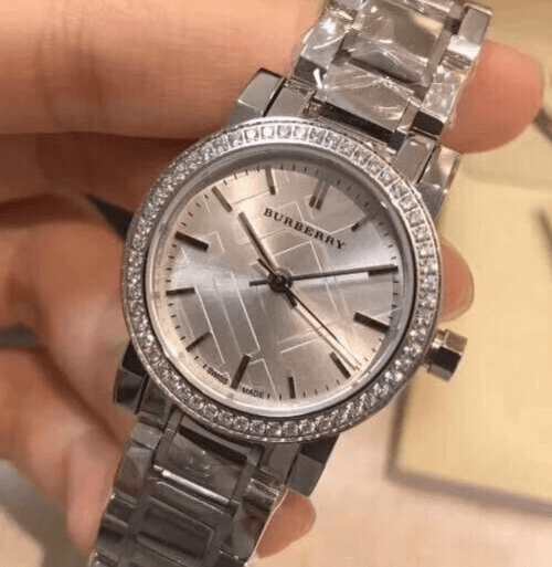 Burberry The City Diamonds Silver Dial Silver Steel Strap Watch for Women - BU9220 Buy Now By Burberry