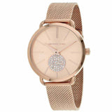 Michael Kors Portia Rose Gold Dial Rose Gold Mesh Bracelet Watch for Women - MK3845 Buy Now By Michael Kors