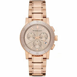 Burberry The City Rose Gold Dial Rose Gold Steel Strap Watch for Women - BU9703 Buy Now By Burberry