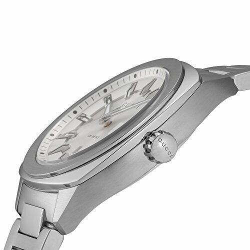 Gucci G Timeless GG2570 Silver Dial Silver Steel Strap Watch For Men - YA142402 Buy Now By Gucci