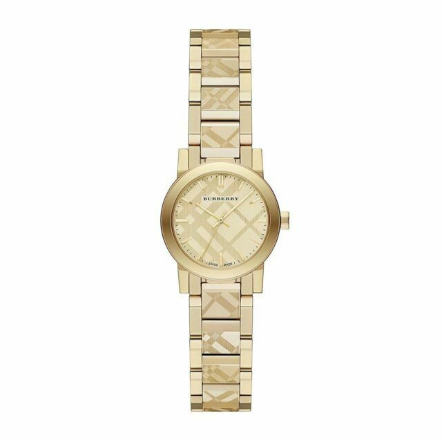 Burberry The City Gold Dial Gold Steel Strap Watch for Women - BU9234 Buy Now By Burberry