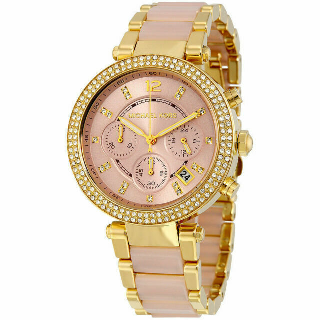 Michael Kors Parker Gold Dial Two Tone Steel Strap Watch for Women - MK6326 Buy Now By Michael Kors