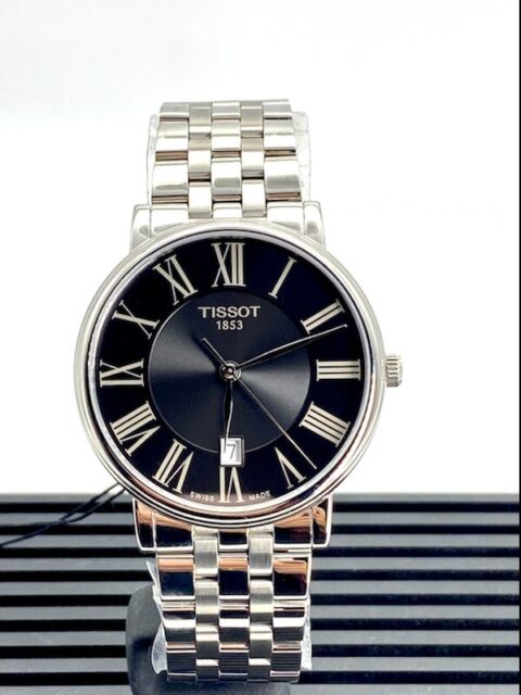 Tissot Carson Premium Black Dial Silver Steel Strap Watch For Men - T122.410.11.053.00 Buy Now By Tissot