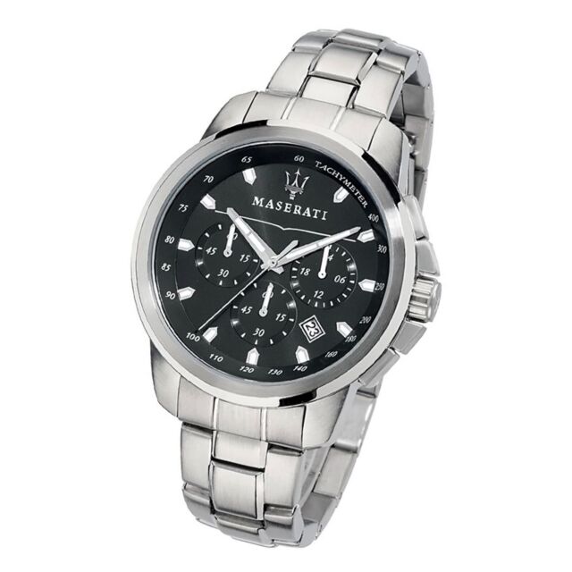 Maserati Successo Chronograph Black Dial Silver Steel Strap Watch For Men - R8873621001 Buy Now By Maserati