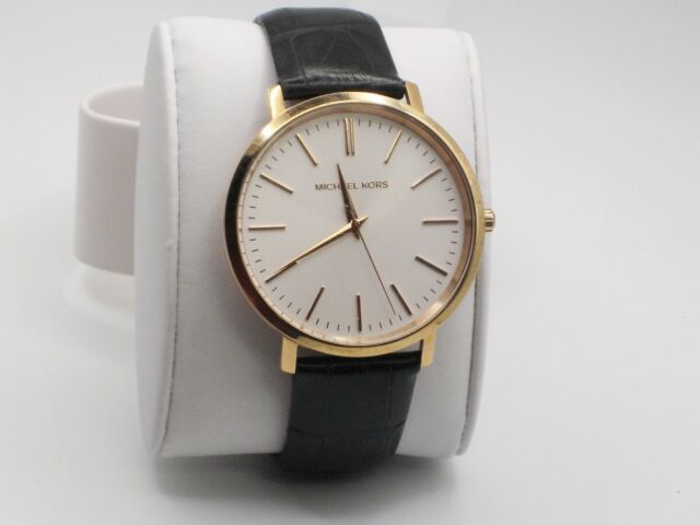 Michael Kors Jaryn Quartz White Dial Black Leather Strap Watch For Women - MK2472 Buy Now By Michael Kors