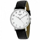 Tissot Everytime Desire Medium White Dial Black Leather Strap Watch For Men - T109.410.16.032.00 Buy Now By Tissot