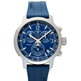 Tissot T Sport PRC 200 Chronograph Blue Rubber Strap Watch For Men - T114.417.17.047.00 Buy Now By Tissot