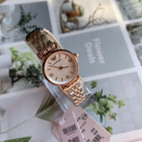 Emporio Armani Gianni Mother of Pearl Dial Two Tone Steel Strap Watch For Women - AR1764 Buy Now By Emporio Armani