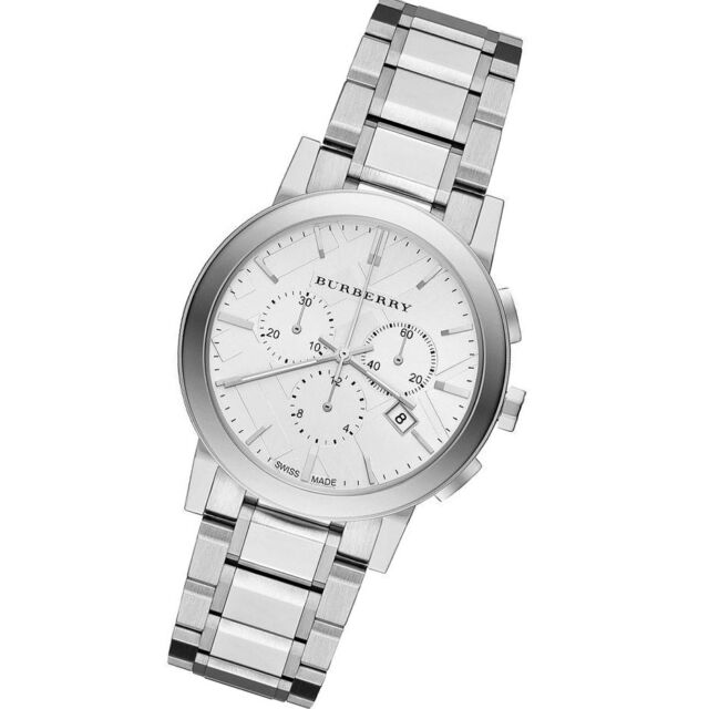 Burberry The City White Dial Silver Steel Strap Watch for Men - BU9750 Buy Now By Burberry