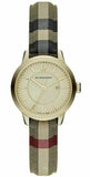 Burberry Classic Champagne Gold Dial Horseferry Leather Strap Watch for Women - BU10104 Buy Now By Burberry